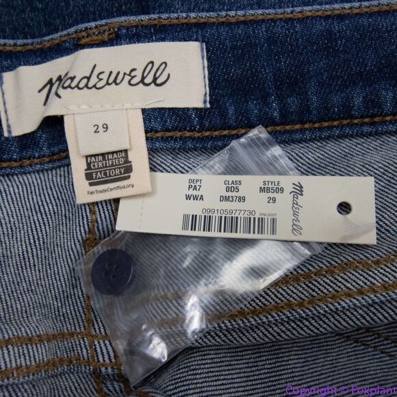 NEW Madewell Maternity Side-Panel Skinny Jeans‎ in Wendover Wash, 29 - Picture 12 of 15